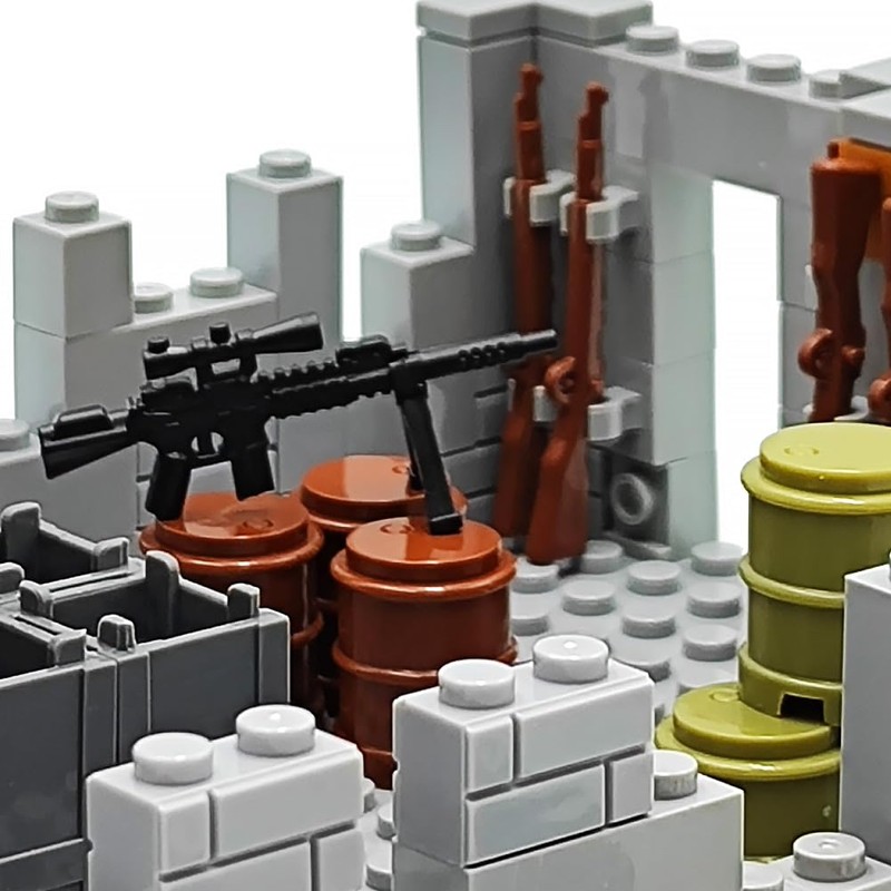 ZHX Military Base Building Brick Set for Army Minifigure War
