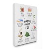Stupell Industries Summer Bucket List Seasonal Items Food Word Canvas