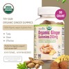 Pharmvista USDA Organic Ginger Gummies 200mg 90 Count for Nausea