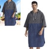Quick Dry Bath Towels Pool Changing Robe Quick-Dry Poncho Surfing