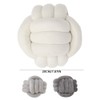 Velvet Knot Ball Cushion Handmade Knot Ball Pillow Creative Velvet