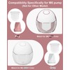 8PC M6 Breast Pump Replacement Accessories, Including 6pcs Duckbill Valve