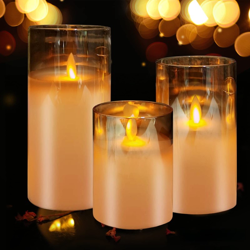 3pcsVelas decorativas,Velas Eléctricas Sin Llamas,Velas led,velas electricas,Velas de pilas con