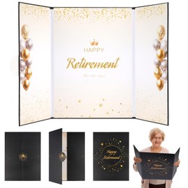 Black Gold Retirement Card, Retirement Party Decorations, Large Retirement Guest Book, Alternative Retirement Signature Board, Retirement Gifts for Women Men