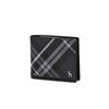 Hazzys (대구신세계)DUBLIN 블랙 체크 가죽 2단 반지갑 HJWA5F866BK (Daegu Shinsegae)