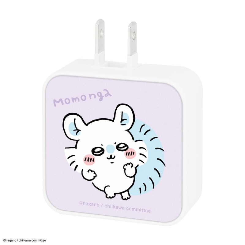Gourmandies Chiikawa USB to USB Type-C AC Adapter Momonga CK-03D
