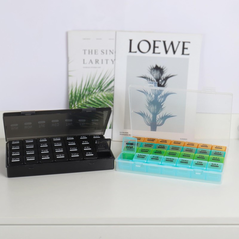 Large Monthly Pill Organiser 28 Day Pill Box Organizer by