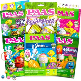 Paas Easter Egg Decorating Kit Variety Pack -- 6 Deluxe Egg Coloring Kits with Tools and Dye Tablets, No Duplicates (Easter Egg Decorating Supplies).