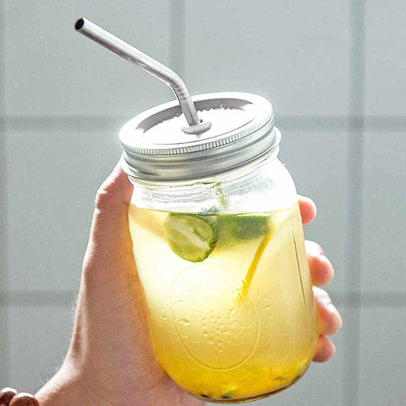 6Pack Canning Lids,Mason Jar Canning Lids with 70mm Silver Metal