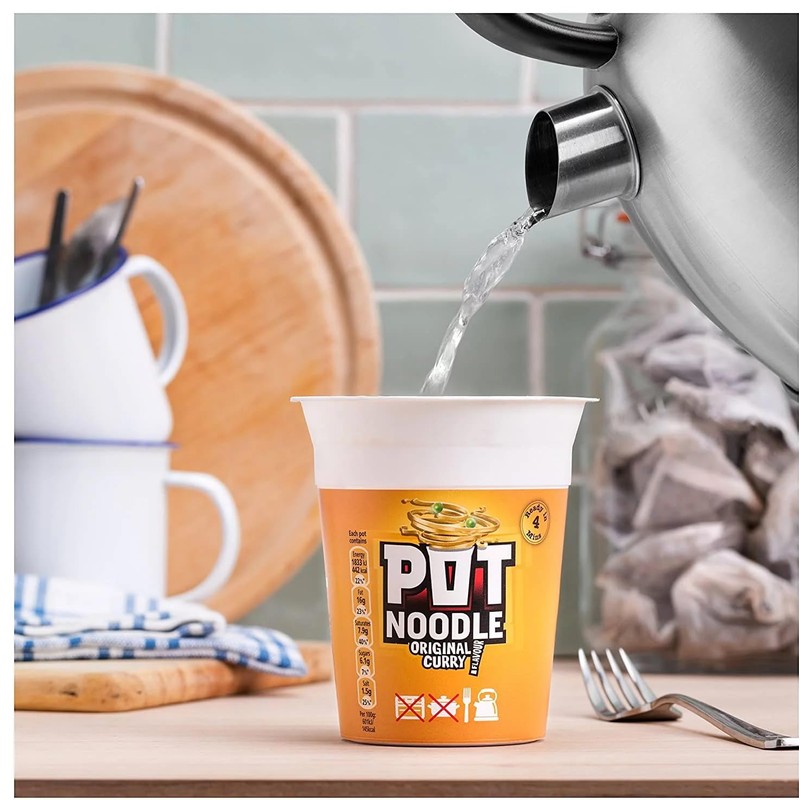 Pot Noodle Original Curry Flavour - 90g - Pack of