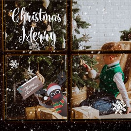 Christmas Window Stickers x300 - Removable Window Stickers for Christmas - Merry Christmas Window Clings - Xmas Stickers - Christmas Decals for Glasses - Christmas Home Decorations - TRIXES