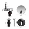 Stainless Steel Toilet Seat Bolt Replacement Kit, 2-Piece Top-Fix Hinge