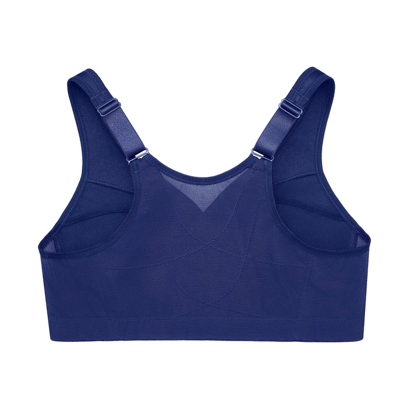 Glamorise Women's Full Coverage Bra, blue, 95F