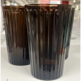 IKEA NEW IKEA 4 Vardagen Glasses Brown Glass  10 oz