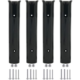 ISURE MARINE 4PCS Fishing Rod Holder Rod/Ship Yacht Fishing Rod Frame Portable Lightweight and Durable Tube Rod Rack-Replacement Parts with Screws