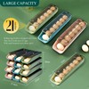 Egg Box with Automatic Rolling, Pack of 3 Egg Storage