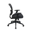 SPACE Air Grid Mid-Back Swivel Chair, Black, 20-1/2 x 19-1/2