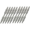 10Pcs Square Screwdriver Bits DoubleEnd Electric Magnetic Industrial Supplies 6.35mm