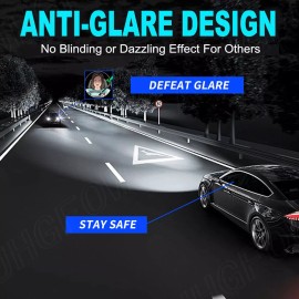 AJHGFOW For Jeep Grand Cherokee 2011-2012 LED HID Headlight High Lo Fog Light Bulb 6000K