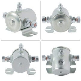 Stylemafia Max 200A Trombetta Continuous Solenoid Relay 3 Terminal Heavy Duty Winch Marine 24106 SPST Solenoid 12VDC