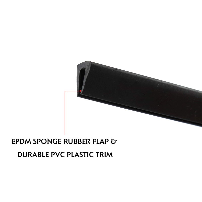 1/8"x 7/32"-U Shape Automotive Door Weather Seal Trim-Fits Gap 1/32"-PVC