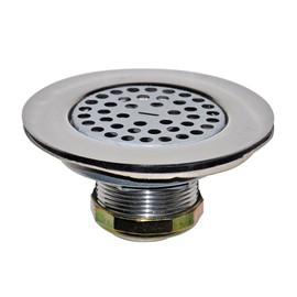 Danco 10644 4-1/2" Mobile Home Flat Top Shower Drain Strainer, Chrome