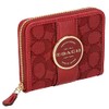 Coach C8323 LNISIG JQ LON Zip WL Bi-Fold Wallet, Im/Khaki/Red