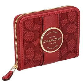Coach C8323 LNISIG JQ LON Zip WL Bi-Fold Wallet, Im/Khaki/Red Apple, Free size