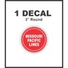Missouri Pacific Lines Railroad Rail Road Lines Company Decal NICE