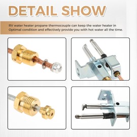 MOOTVGOO Water Heater Jade Pilot Assembly Replacement for 12" 91603 Atwood, Dometic, RV, Camper, Trailer - Includes Thermocouple and Tubing