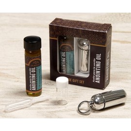 Broadman Church Supplies Anointing Oil & Holder Gift Set, with Key Ring and Eyedropper - Silver