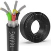 16 Gauge 5 Conductor Shielded Wire 100FT, UL2464 16 AWG