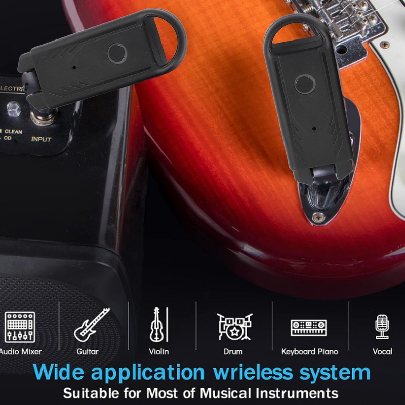 Wireless Guitar Transmitter Receiver Rechargeable Electronic Guitar Wireless System