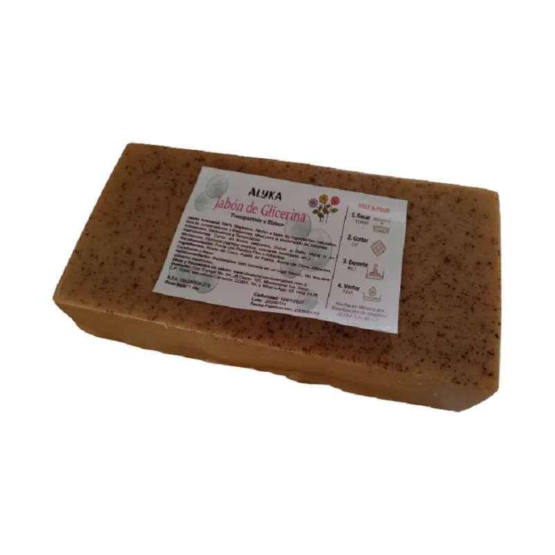 1kg De Jabón De Glicerina De Curcuma Con Flor De