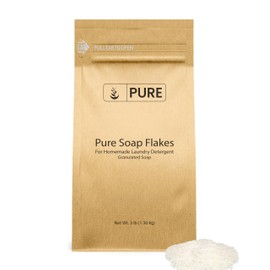 Pure Original Ingredients Soap Flakes (3 lb) Tallow Based, Homemade Laundry Detergent, Granulated Soap