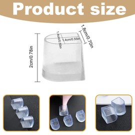 JRYXDS 5 Pairs High Heel Protectors, Transparent Heel Stoppers for Weddings or Outdoor Events for Daily Use Wedding Formal Occasions