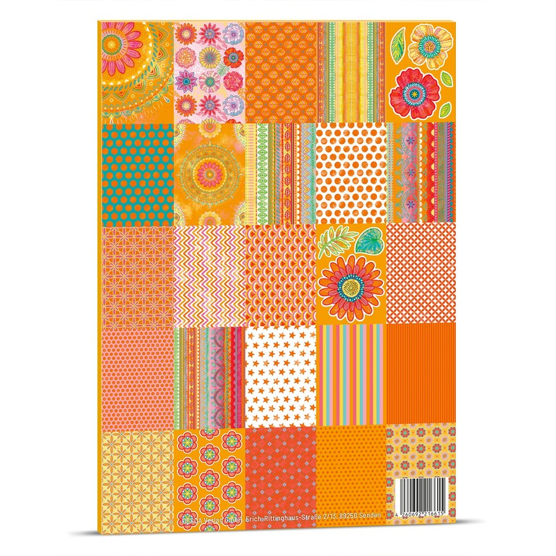Bine Brändle - Craft Paper - Paper Mix Orange