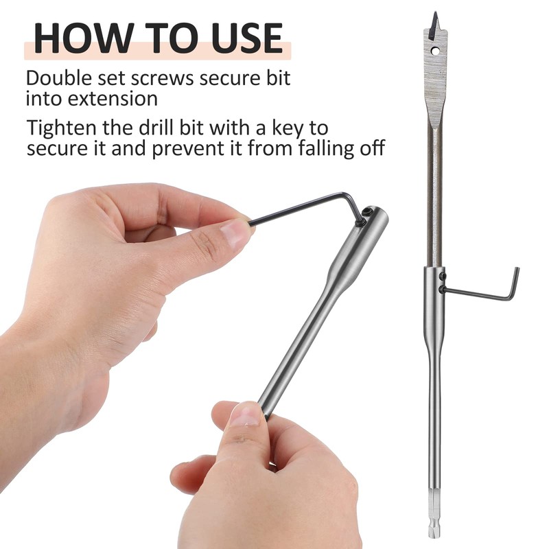 Drill Bit Extension 6, 12 Inch High Carbon Steel Drill