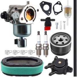 Gioong Carburetor Air Filter Oil Filter Fuel Pump Repair Kit for Kohler 22HP-26HP Engines - Replace 32 853 99-S, KH-32-853-99-S Compatible with Craftsman T240