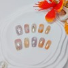 Medium Square Press on Nails Cat Eye Handmade False Nails