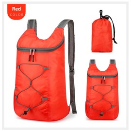 levayhill 16L Lightweight Foldable Hiking-Backpack Small Packable-Daypack For Travel,Ultralight Water-Resistant Gym Bag Men Women Easy Carry-on (Red)