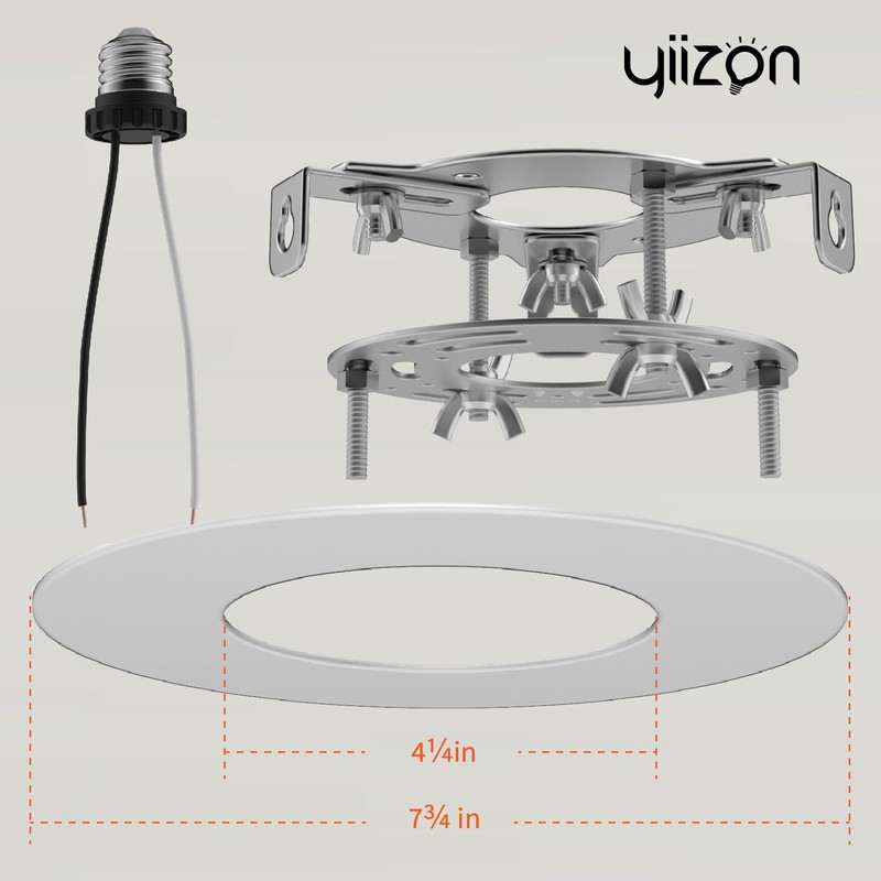 YIIZON R5 and 6 Recessed Can Light Conversion Kit, Ceiling