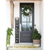 2in1 Merry Christmas Welcome Sign for Front Door Standing, Happy