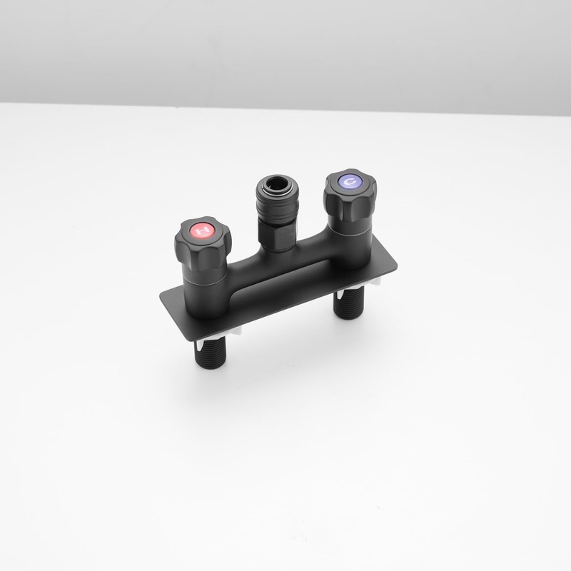 RV Camper Shower Faucet Valve with Exterior Quick Connect Shower