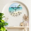 ArogGeld Wood Clock Who Cares I'm Retired Wooden Decorative Wall