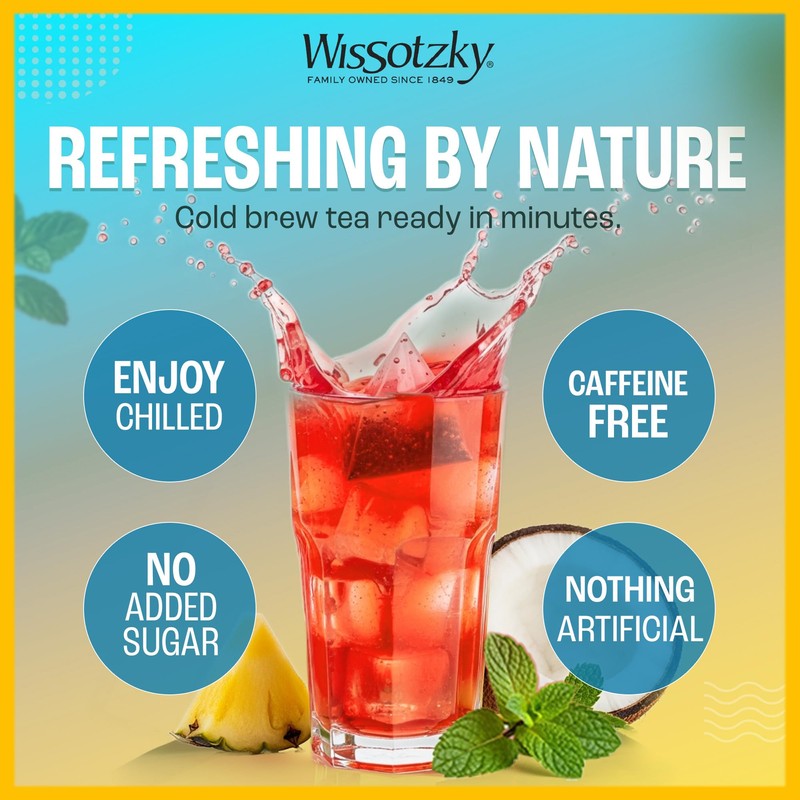 Wissotzky Cold Breeze Variety Pack, Cold Brew Iced Tea (54