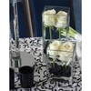 WGV Tall Square Vase Glass Block, Length 3", Height 6",