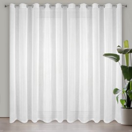 Eurofirany Lucy Voile Curtain, White, 200 x 250 cm
