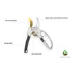 Garden pruning shears. Japanese high carbon steel SK5 blade. Pruning