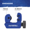 Faithfull Metal Pipe Cutter 3-30mm – Adjustable Pipe Cutting Tool